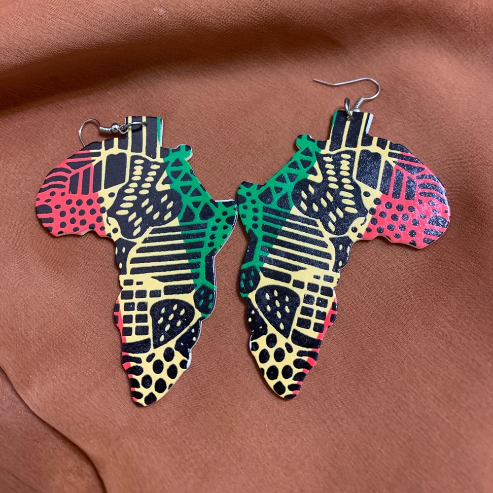 Continent Of Africa Earrings